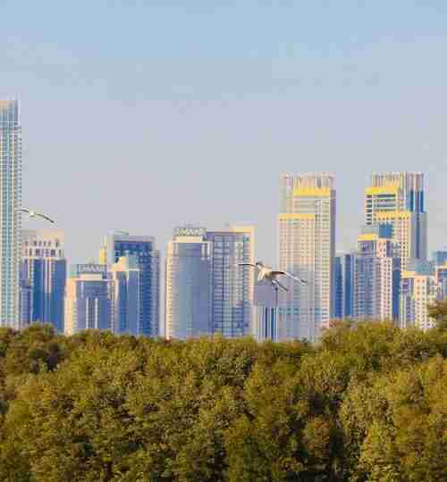 Appartement sur plan à Dubaï avec vue panoramique sur la skyline, investissement immobilier off-plan — Pexels/Subbu Rayan