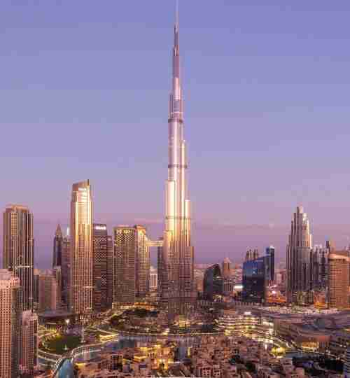 Vue panoramique des gratte-ciel de Dubai illustrant l'évolution du marché immobilier en 2026